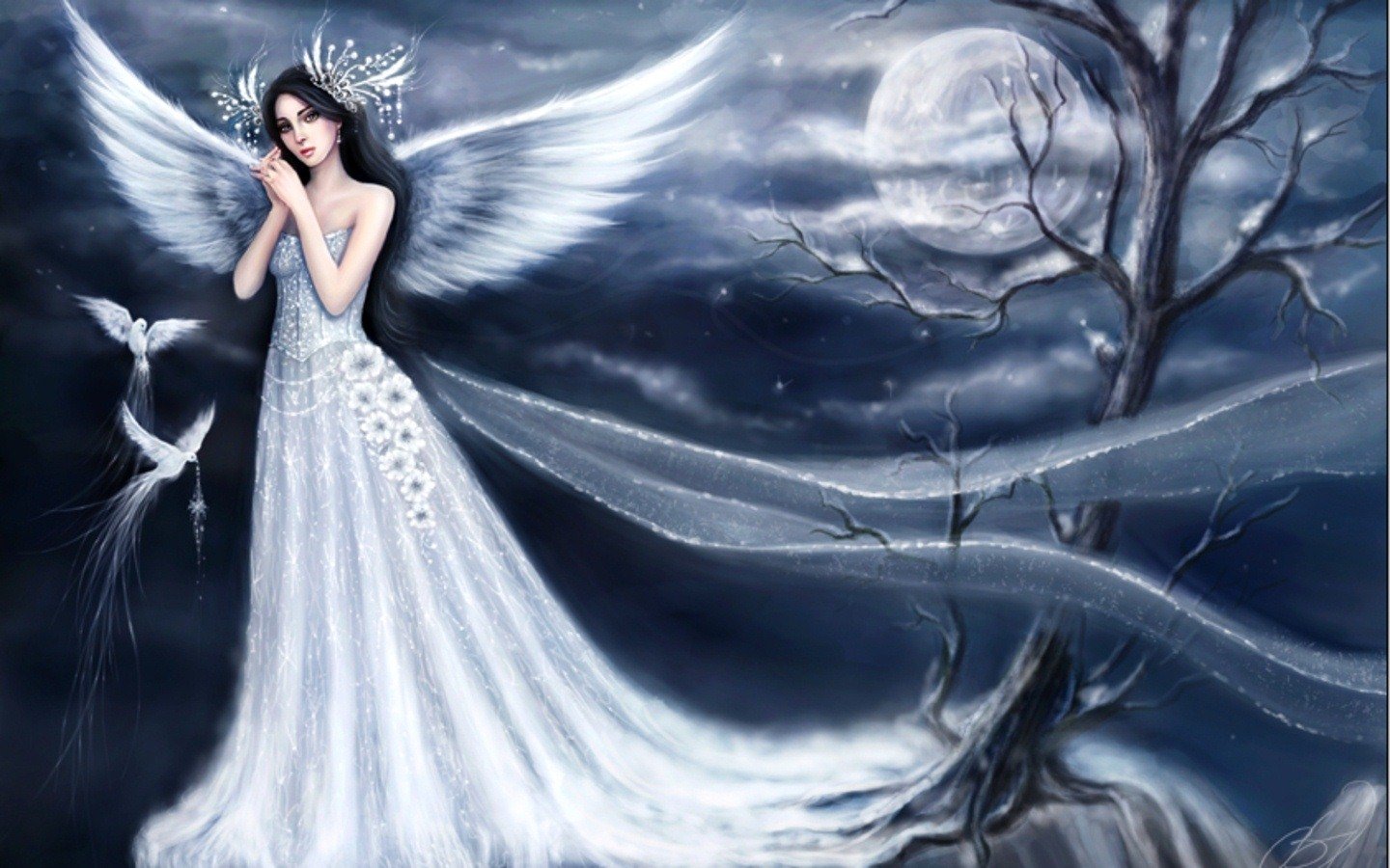 Download hd 1440x900 Angel PC background ID:7251 for free