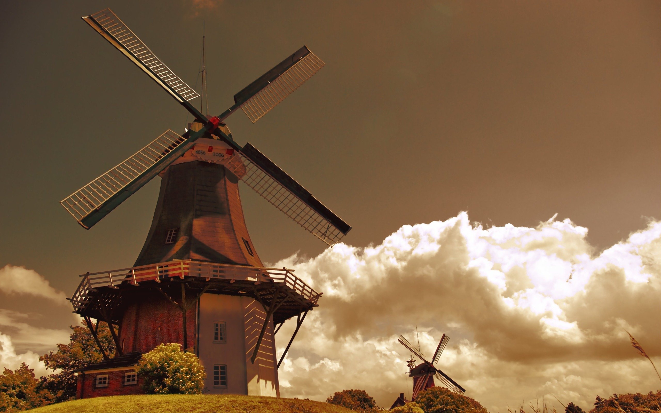Free download Windmill background ID:482631 hd 2560x1600 for PC