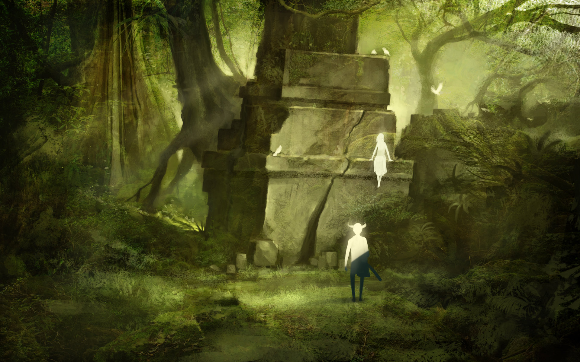 High resolution Fantasy forest hd 1920x1200 background ID:20397 for desktop