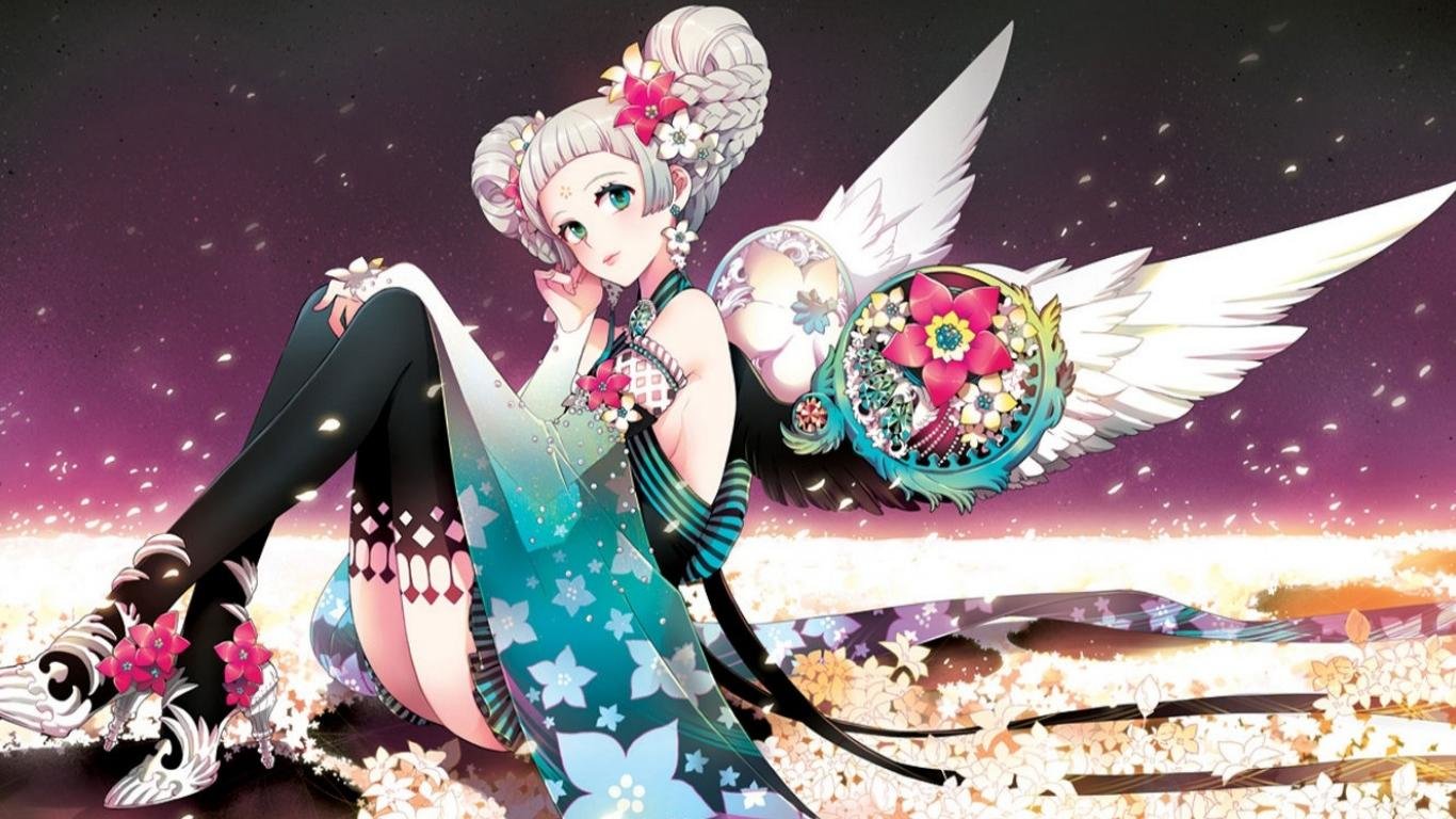 High resolution Angel Anime hd 1366x768 background ID:61951 for PC