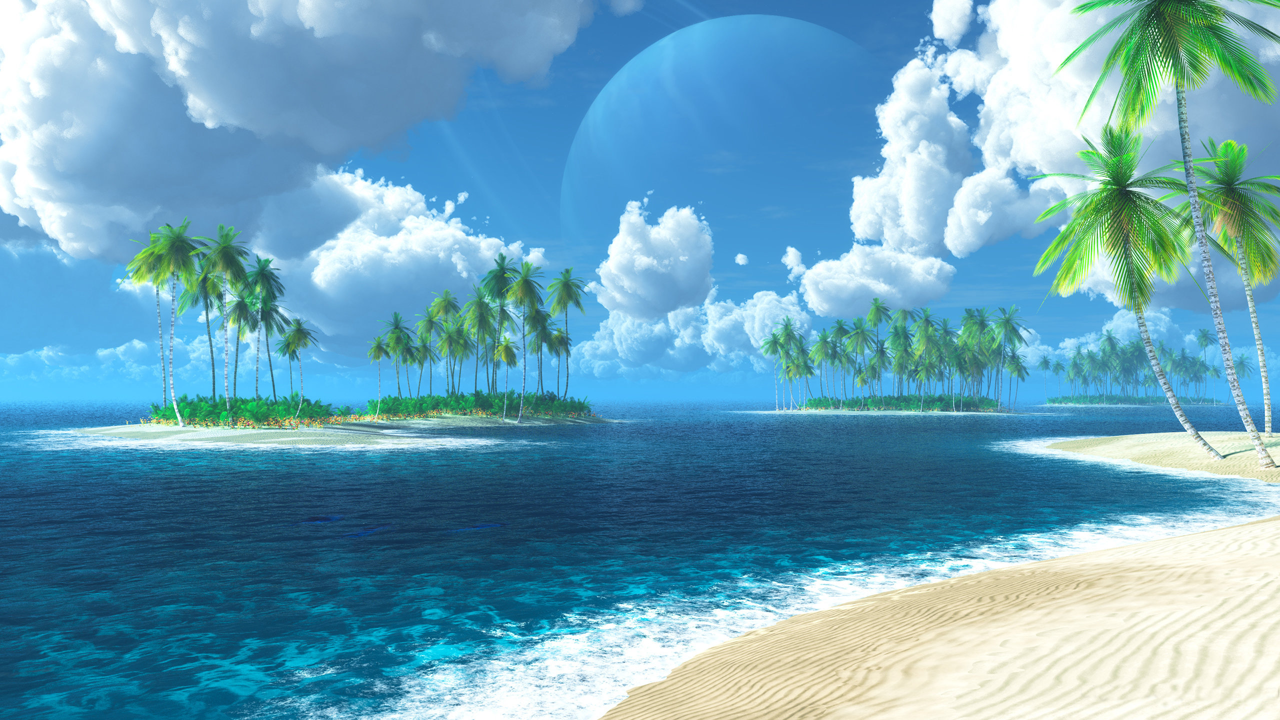 Free Fantasy landscape high quality background ID:144138 for hd 2560x1440 PC