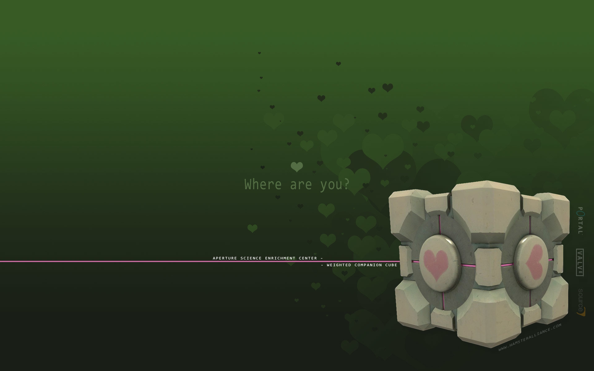 Free download Weighted Companion Cube wallpaper ID:274965 hd 1920x1200 for desktop