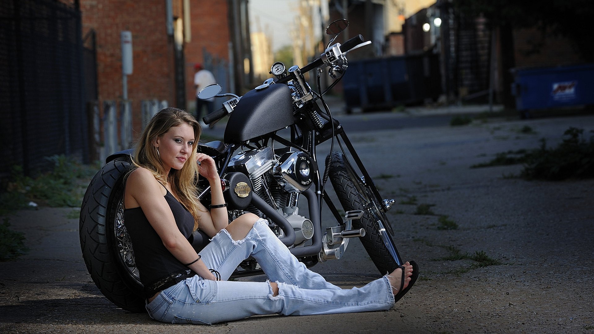 Free download Girls and Bike (Motorcycles) background ID:67118 hd 1080p for desktop