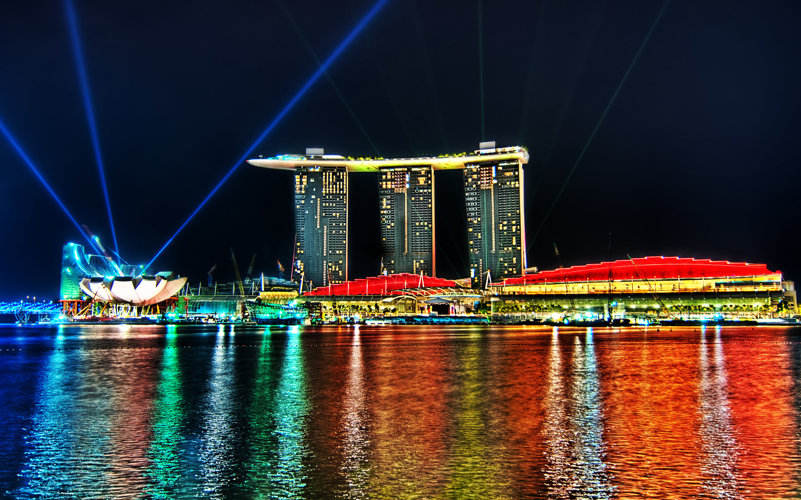Download hd 2560x1600 Marina Bay Sands desktop background ID:482793 for free