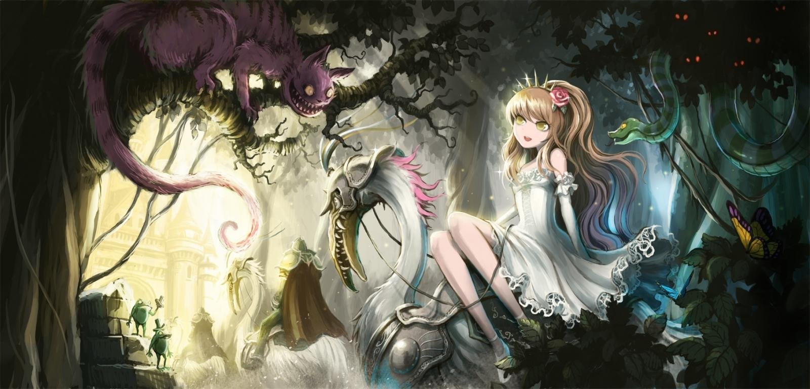 Awesome Alice In Wonderland Anime free background ID:473424 for hd 1600x768 desktop