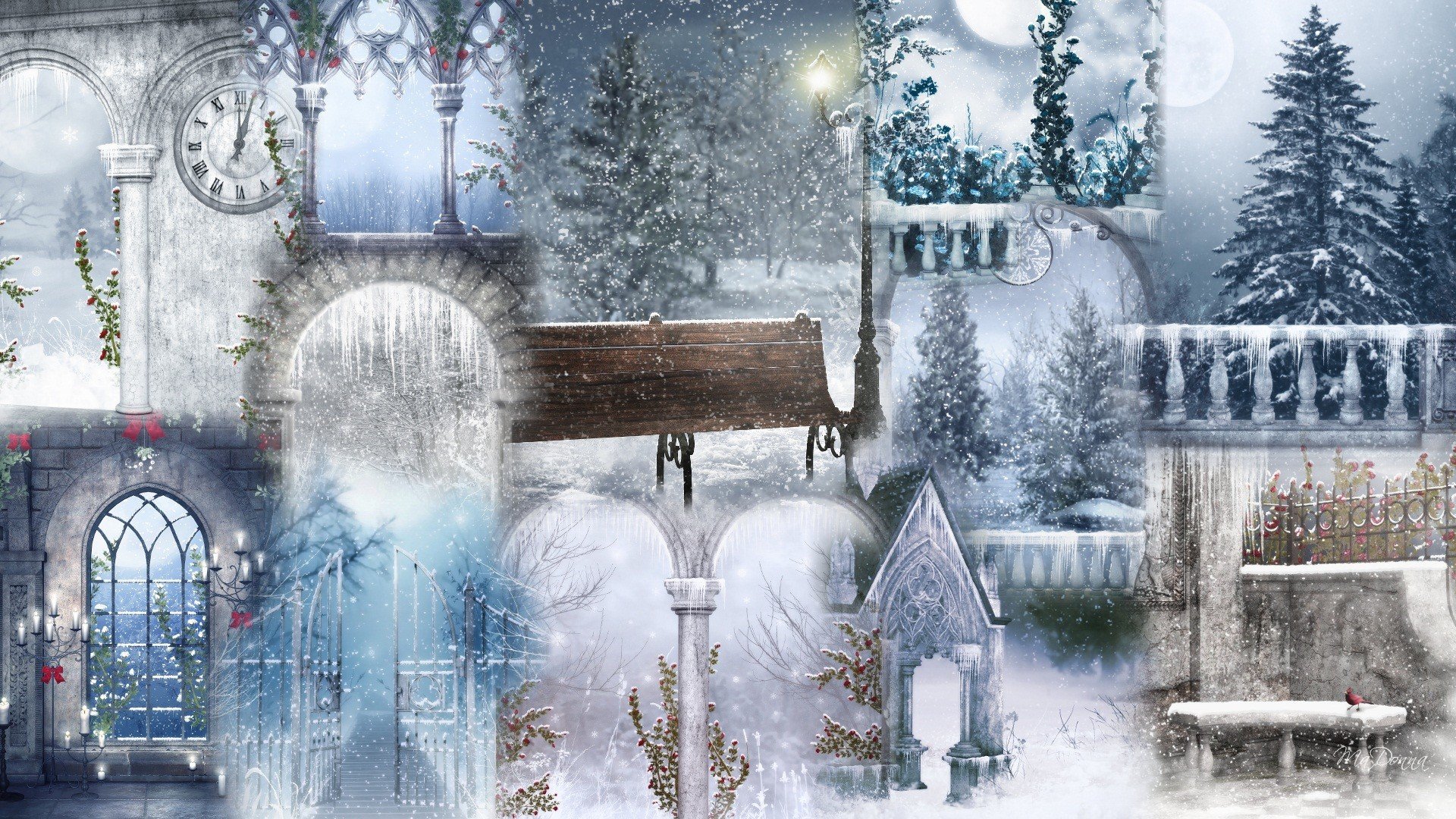 Best Cool winter art background ID:294739 for High Resolution full hd desktop