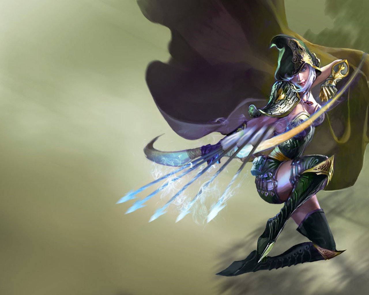 High resolution Ashe (League Of Legends) hd 1280x1024 background ID:172896 for PC