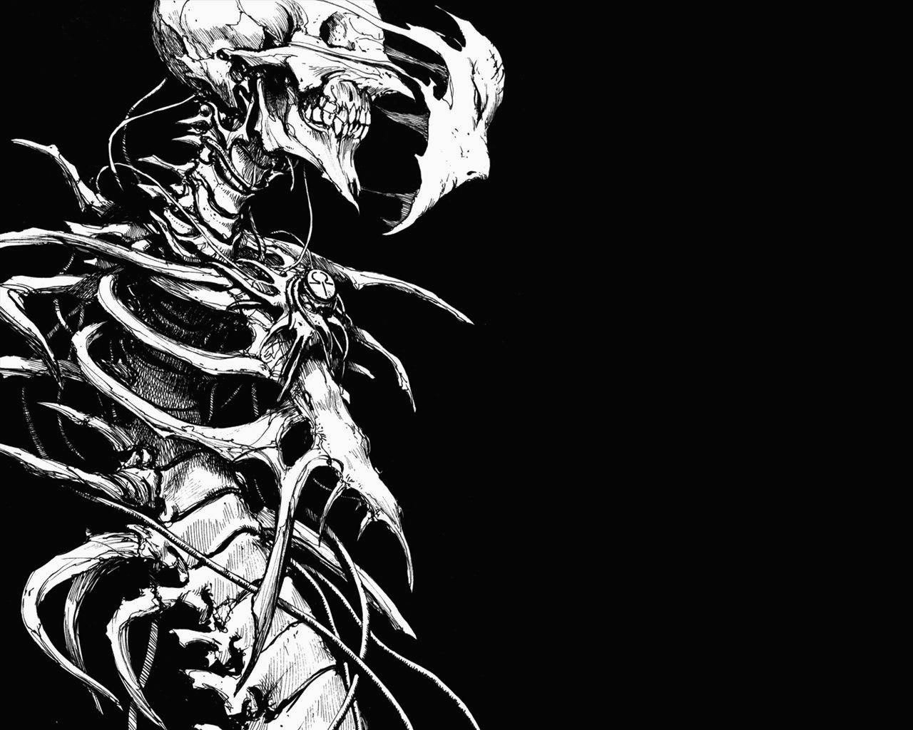 Download hd 1280x1024 Skeleton computer wallpaper ID:125525 for free