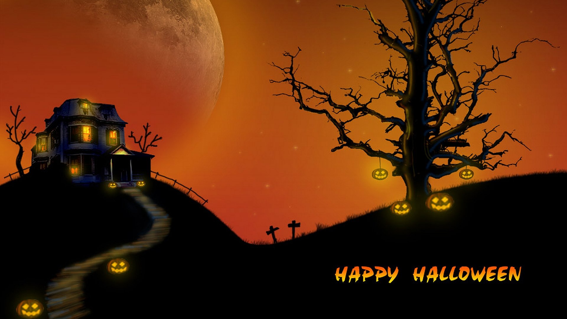 Free Halloween high quality background ID:402017 for full hd 1920x1080 computer