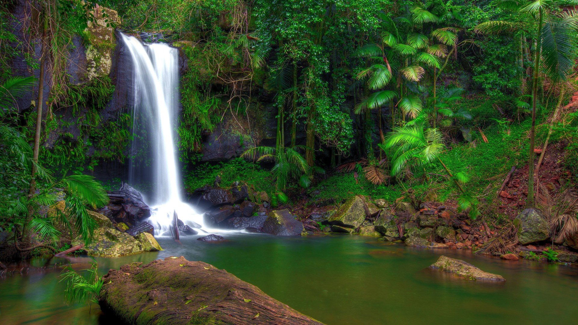High resolution Waterfall full hd 1920x1080 background ID:107511 for PC