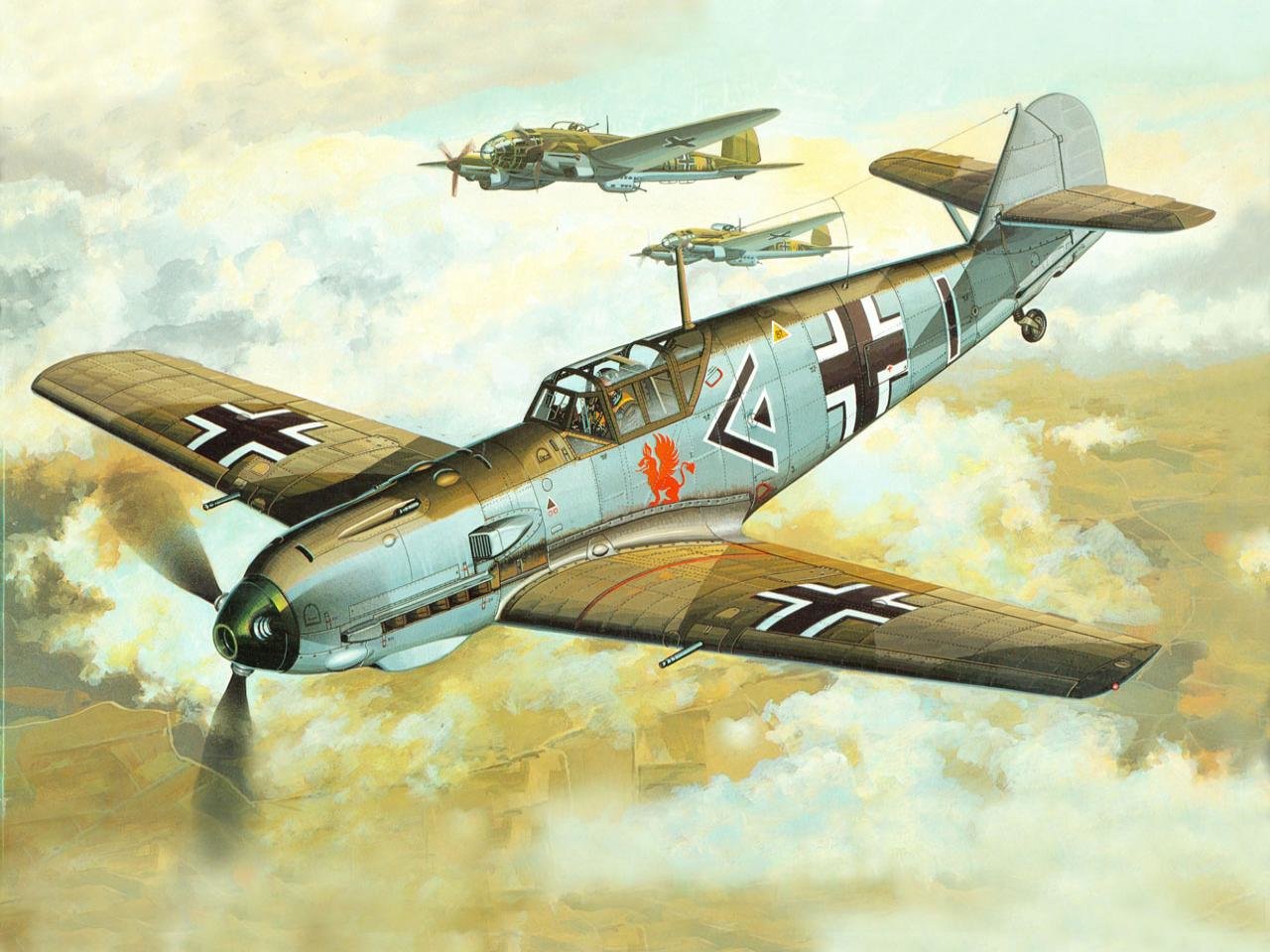 High resolution Messerschmitt Bf 109 hd 1280x960 wallpaper ID:157087 for computer