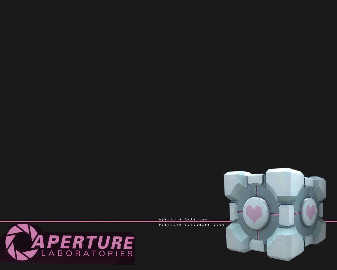 High resolution Weighted Companion Cube hd 1280x1024 background ID:274984 for PC