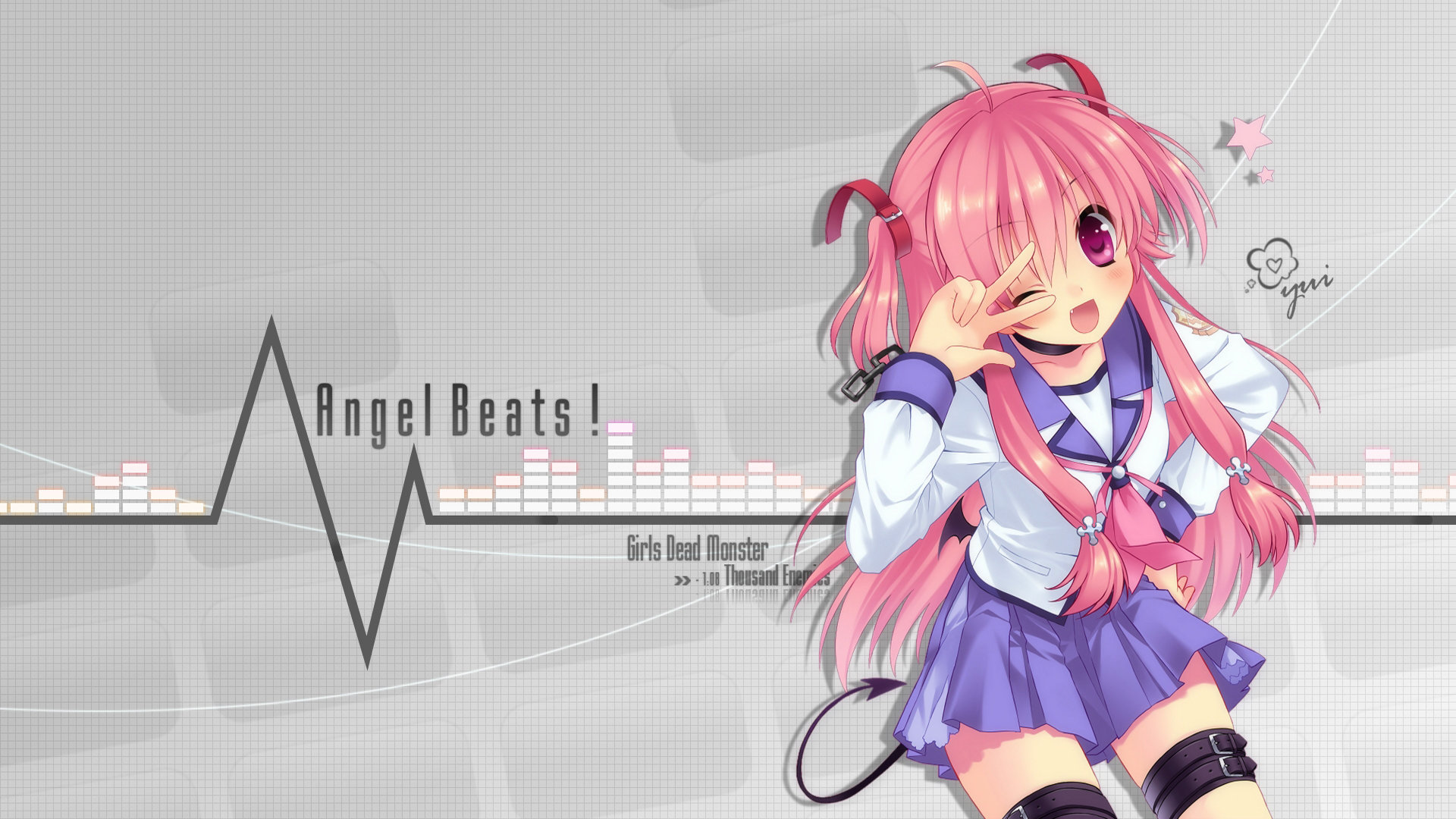Free download Yui (Angel Beats!) wallpaper ID:235879 full hd 1920x1080 for computer