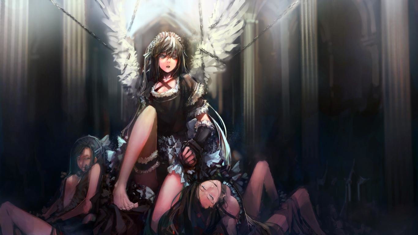 High resolution Angel Anime laptop wallpaper ID:61972 for PC