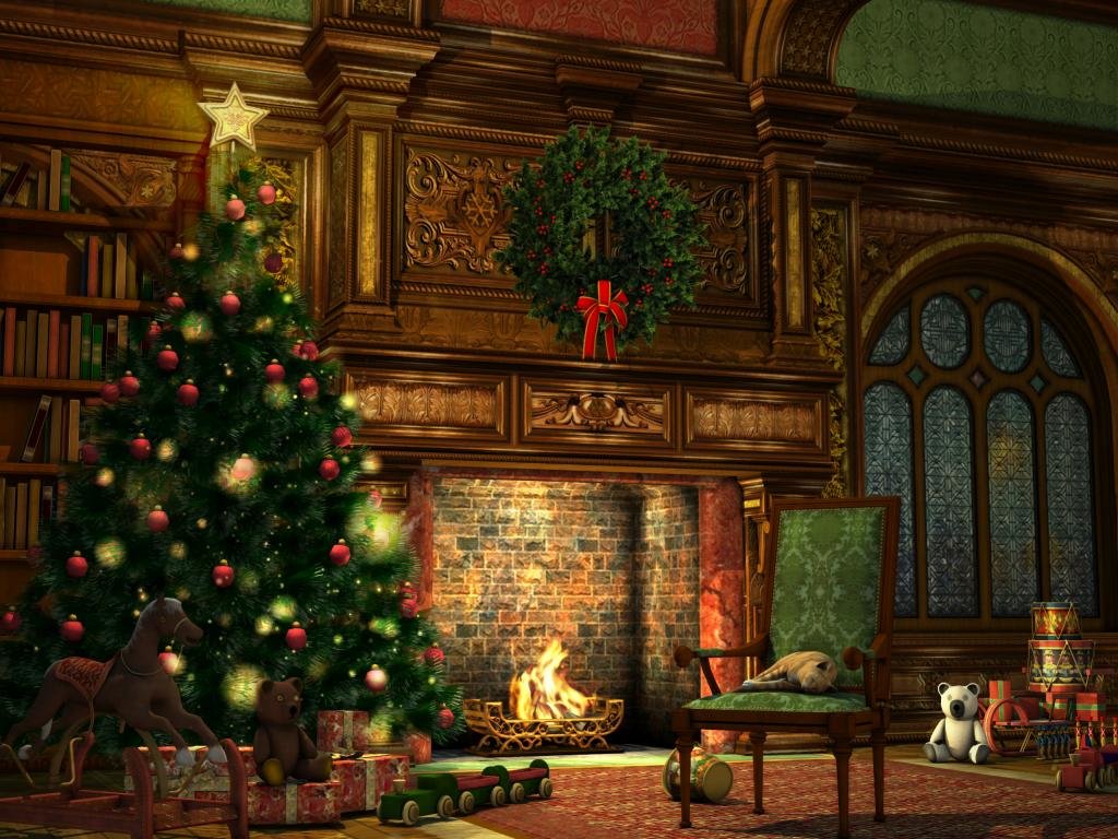 Free download Christmas background ID:435746 hd 1024x768 for PC