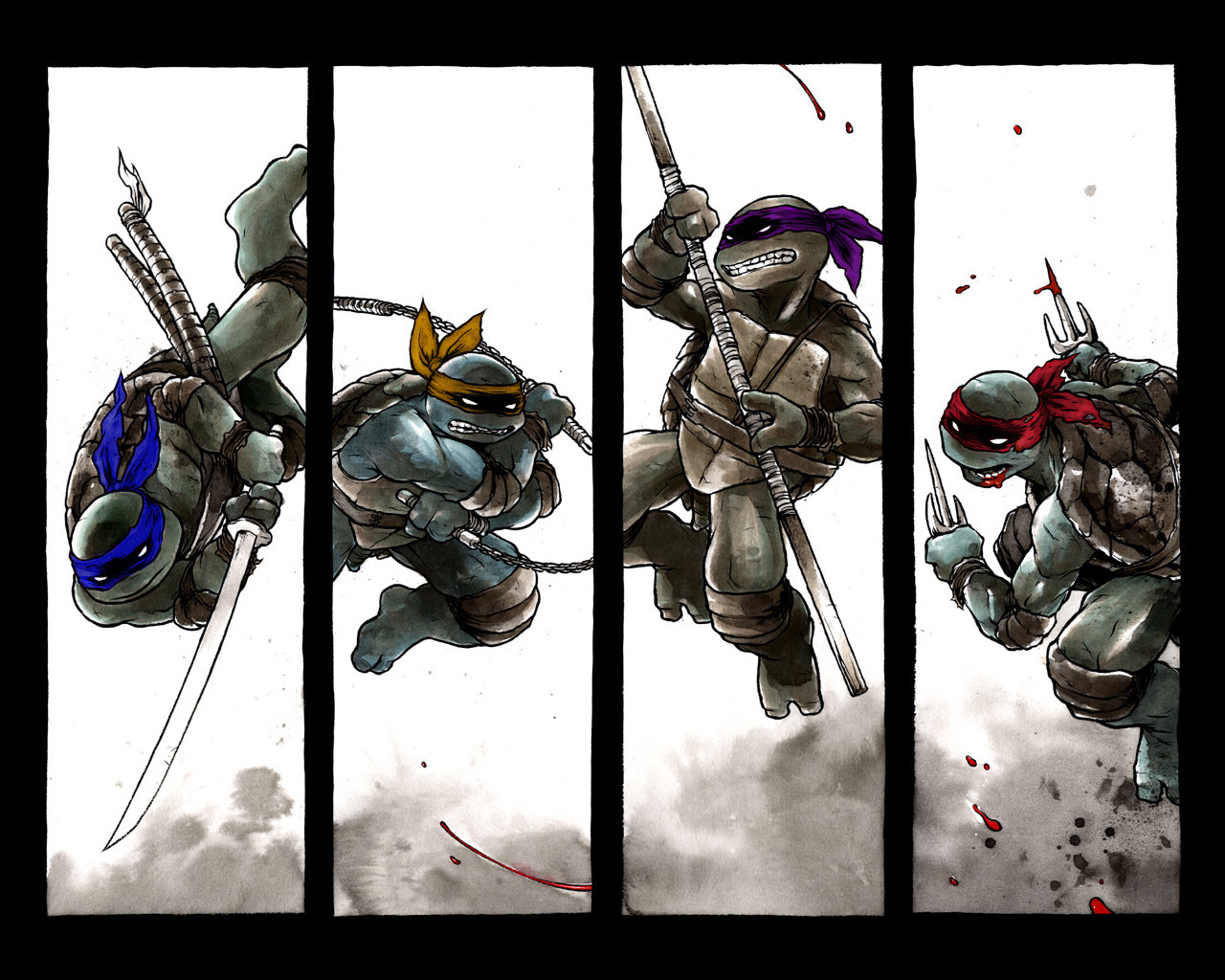 Free download Teenage Mutant Ninja Turtles (TMNT) wallpaper ID:111223 hd 1280x1024 for PC