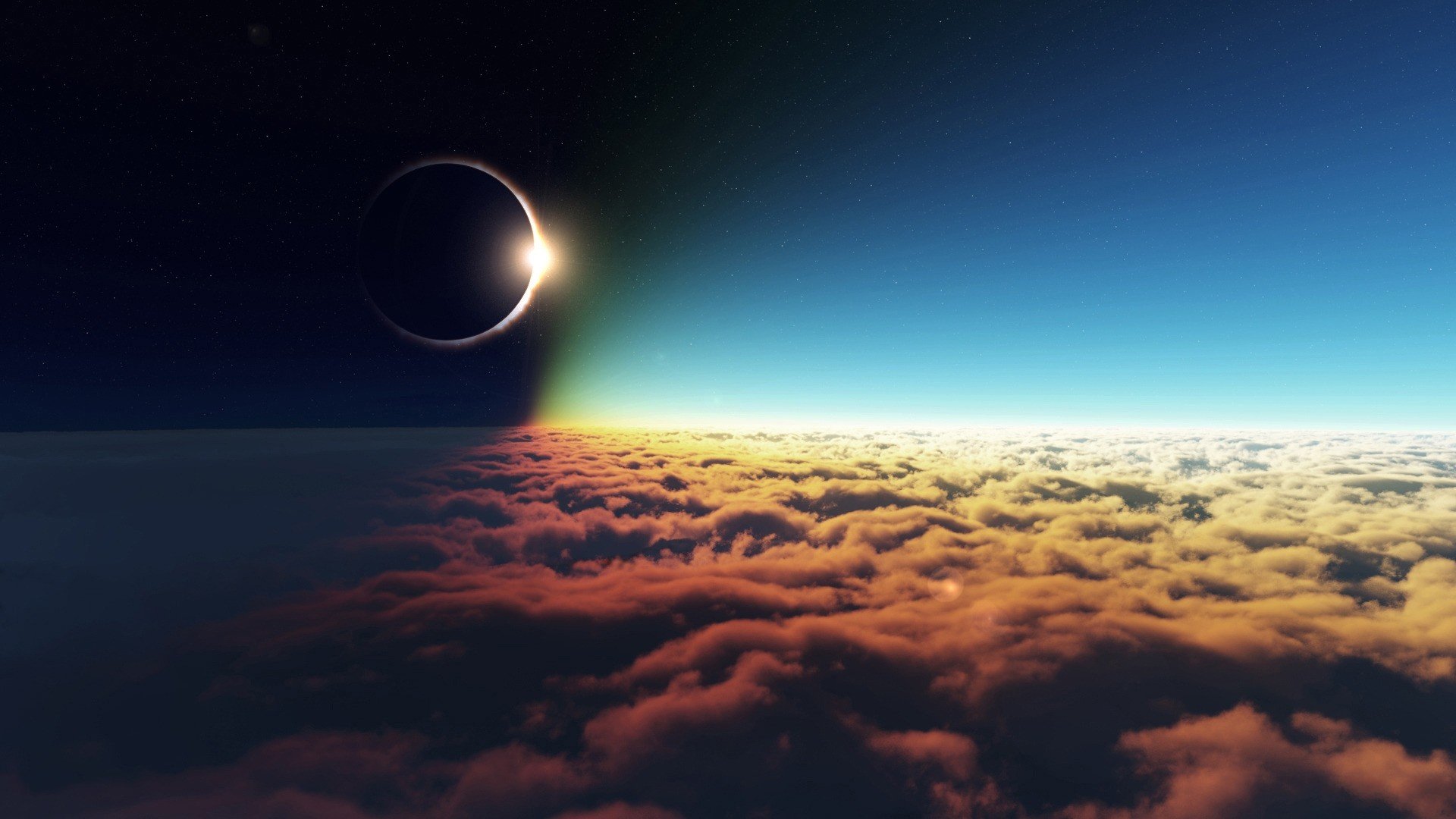 Free Solar Eclipse high quality background ID:497599 for hd 1080p PC