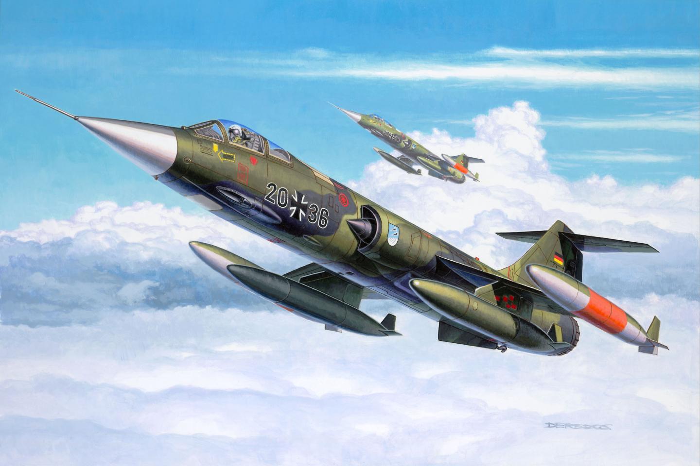 Download hd 1440x960 Lockheed F-104 Starfighter desktop wallpaper ID:29746 for free