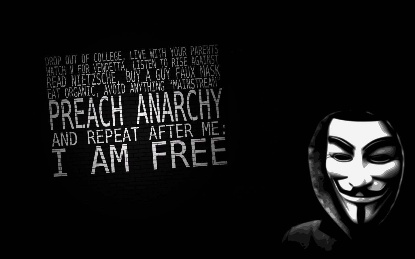 Download hd 1440x900 Anarchy PC wallpaper ID:408384 for free
