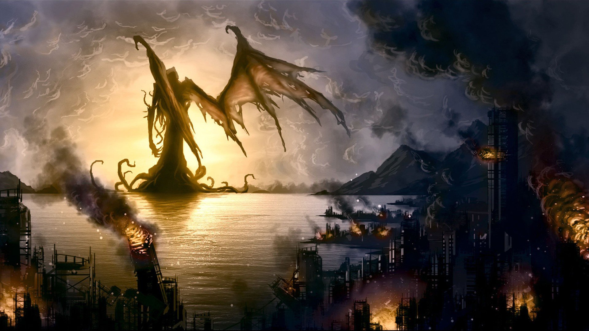 Free download Cthulhu background ID:351092 hd 1080p for computer