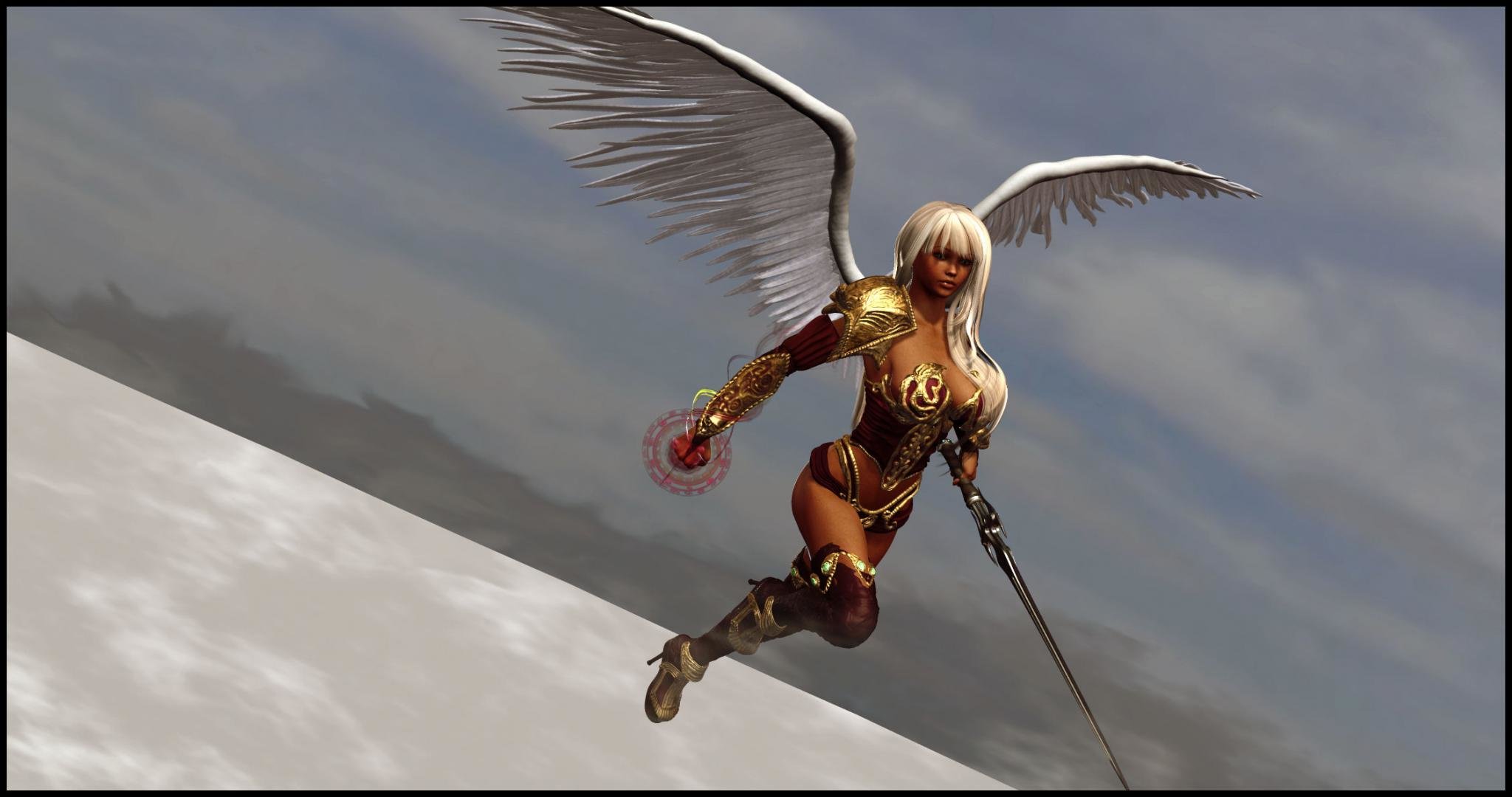 Awesome Angel Warrior free background ID:352197 for hd 2048x1080 desktop