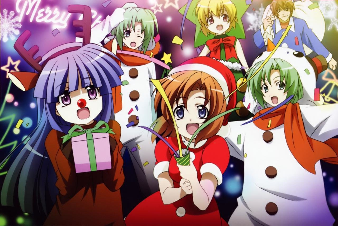 Free download Christmas Anime background ID:24899 hd 1280x854 for computer