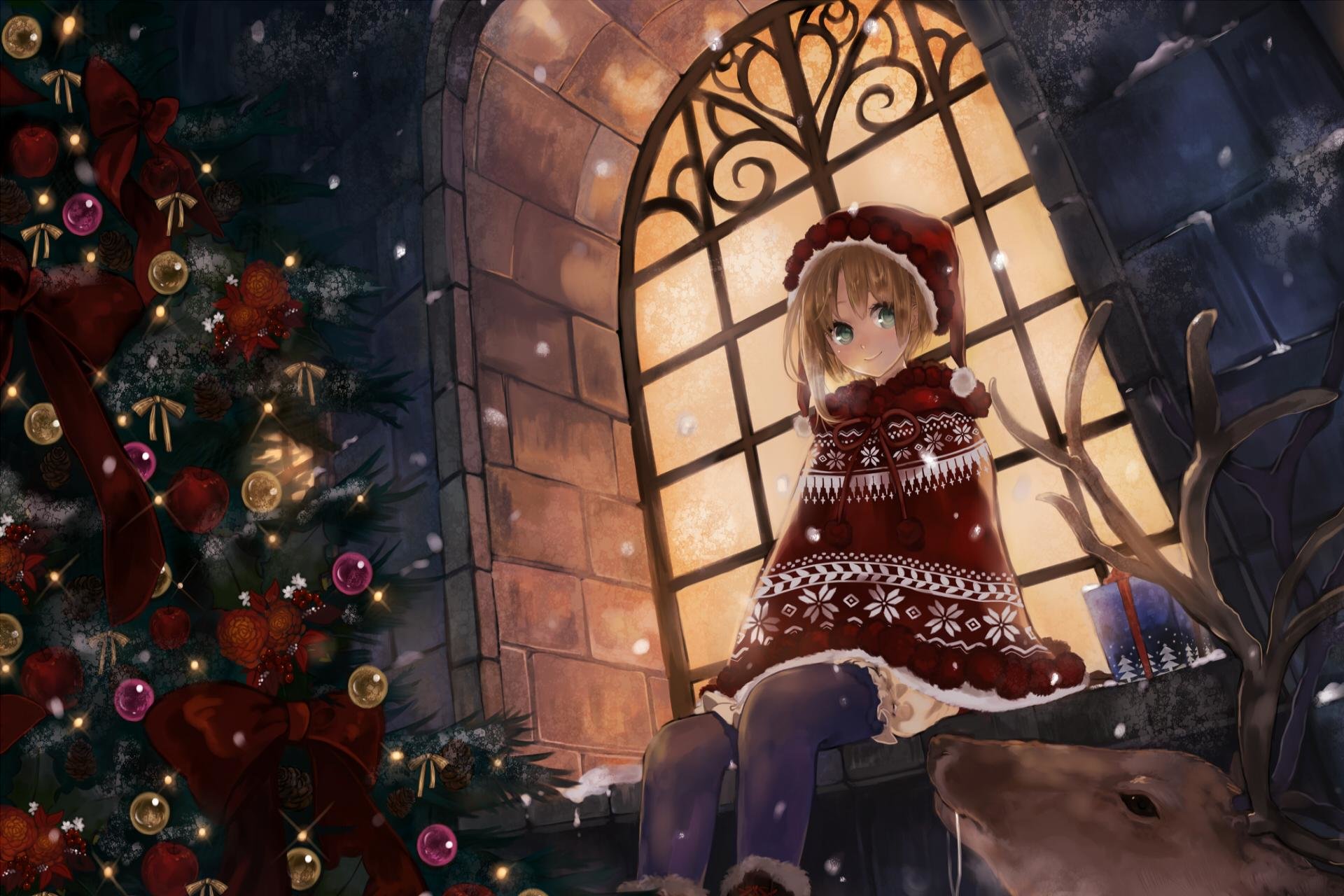 Best Christmas Anime wallpaper ID:24847 for High Resolution hd 1920x1280 desktop