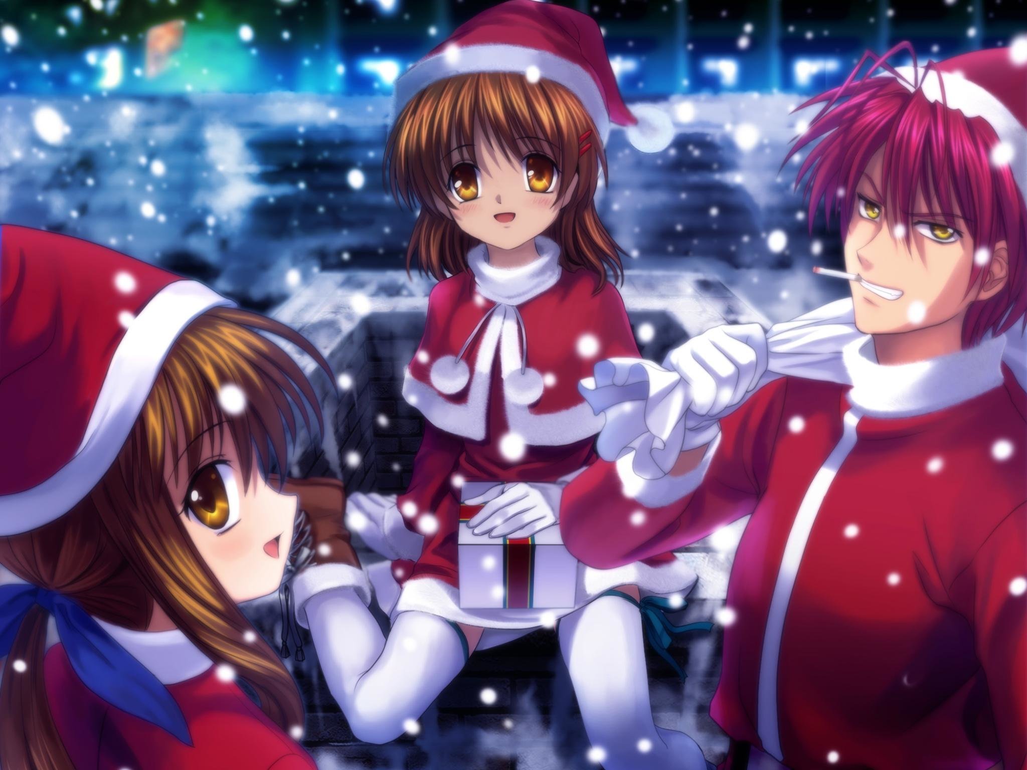 Awesome Christmas Anime free wallpaper ID:24850 for hd 2048x1536 desktop