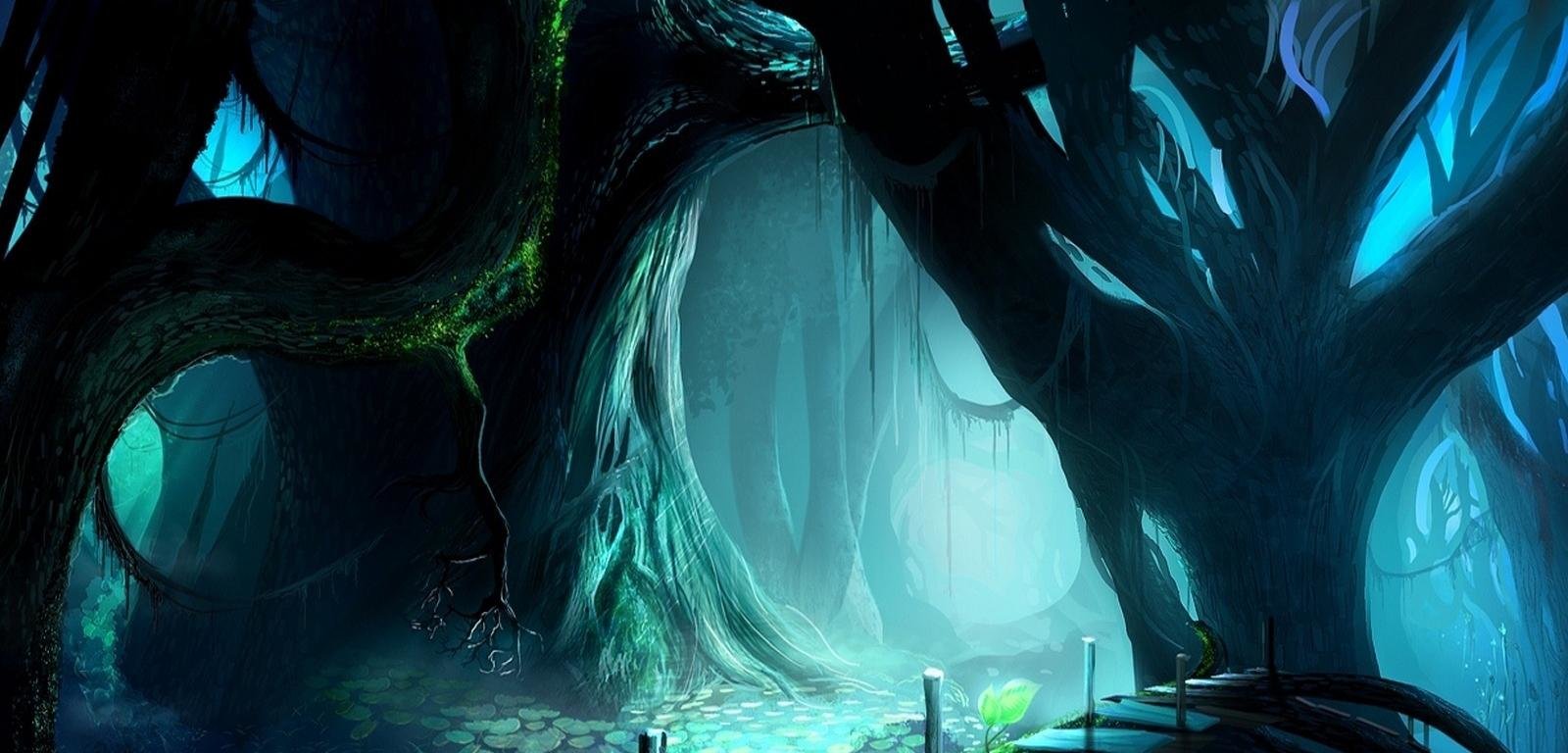 Awesome Fantasy forest free background ID:20313 for hd 1600x768 desktop