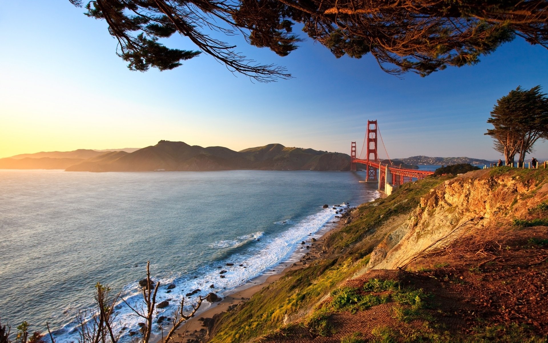 Free Golden Gate high quality background ID:494656 for hd 1920x1200 desktop