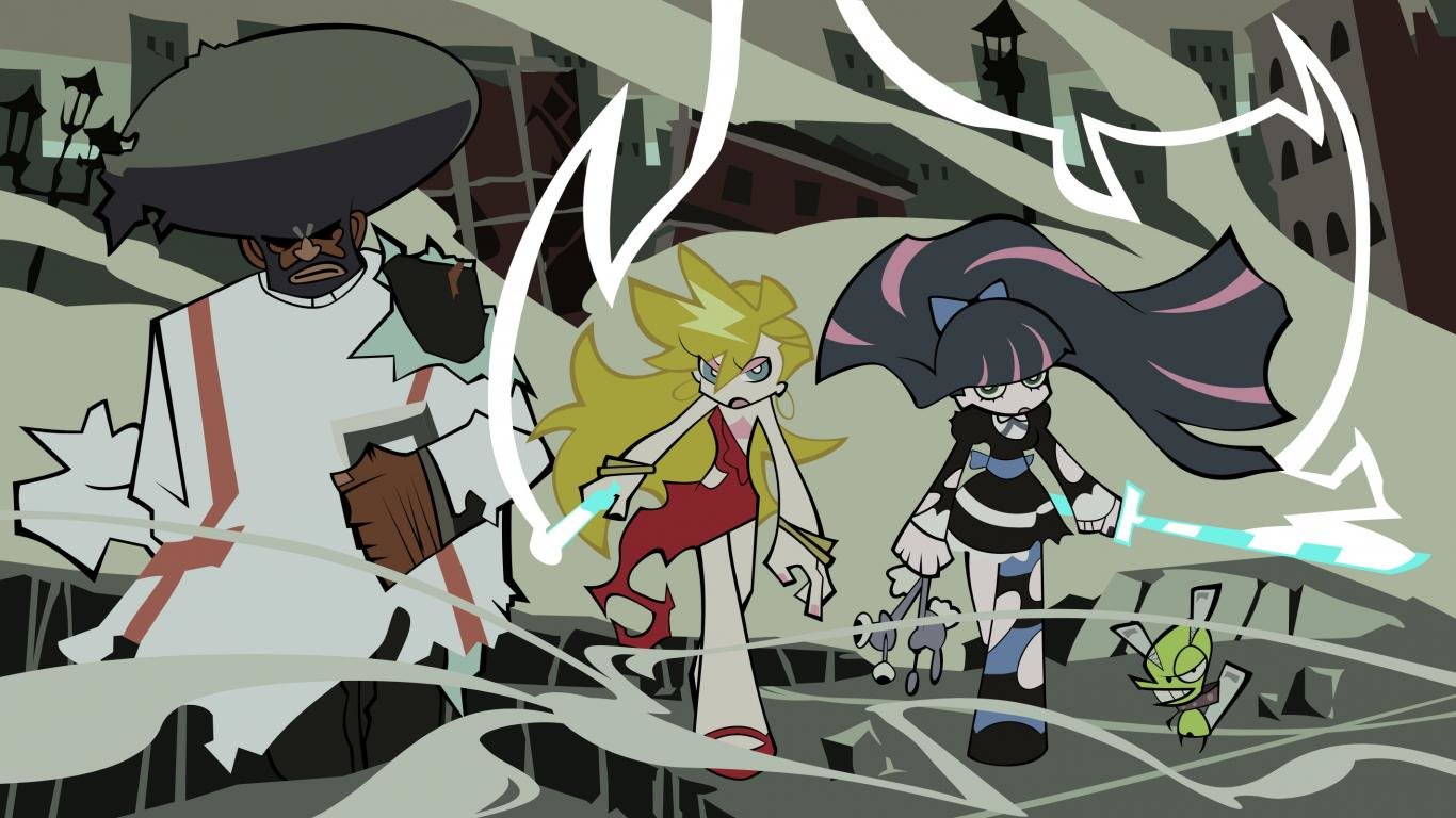 Best Panty and Stocking With Garterbelt background ID:185104 for High Resolution 1366x768 laptop desktop