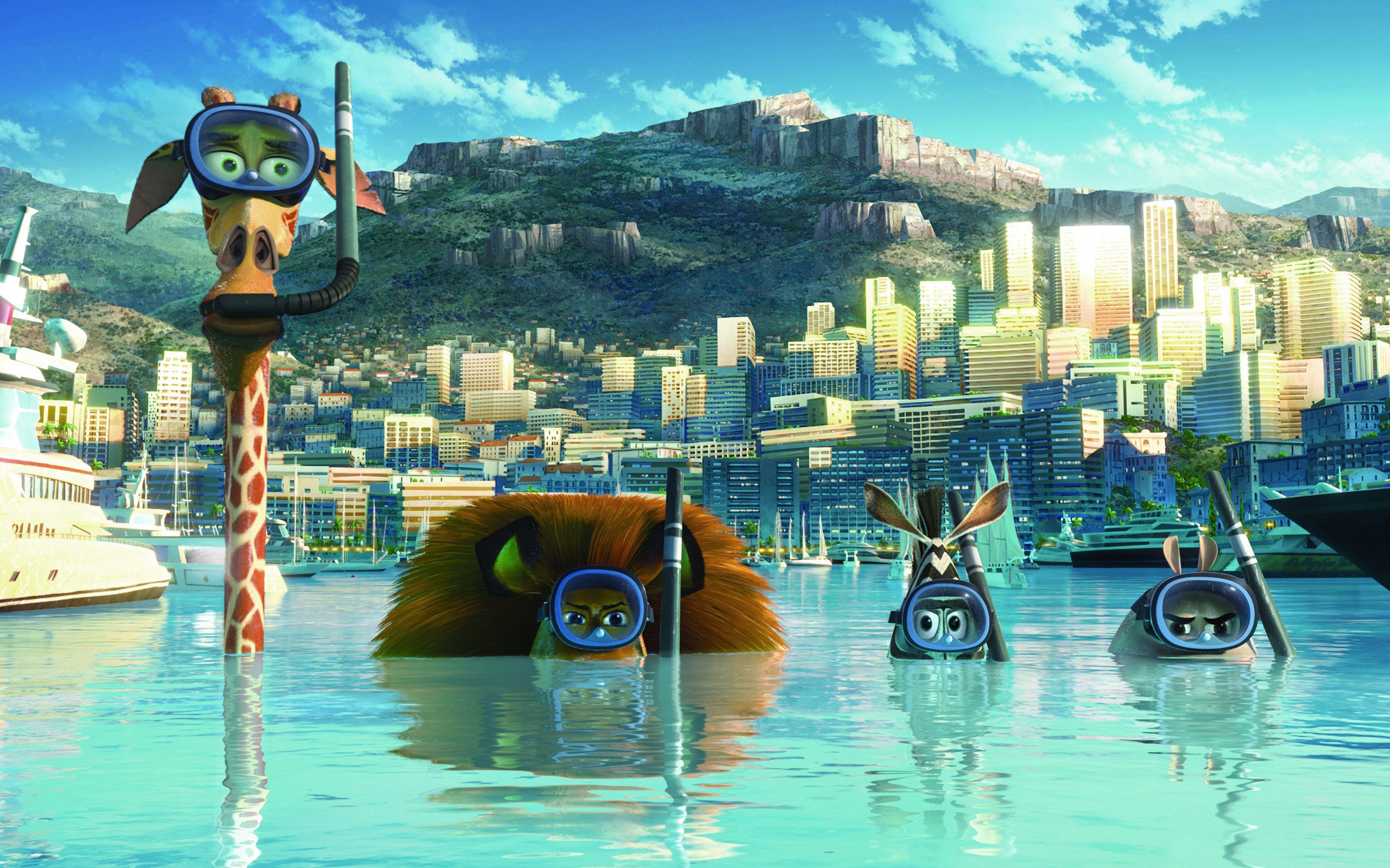 Awesome Madagascar 3: Europe's Most Wanted free background ID:451730 for hd 2560x1600 PC