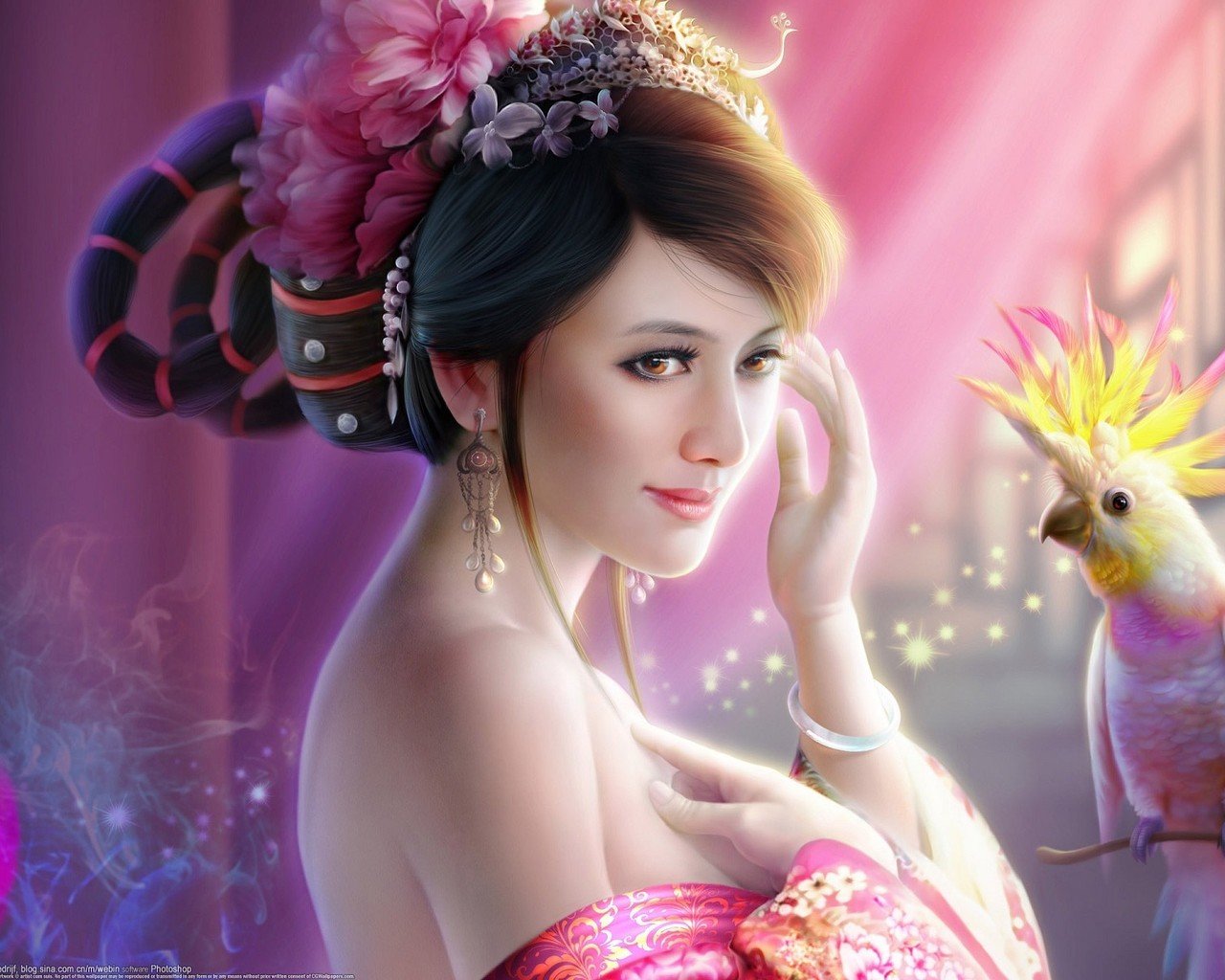 Free download Fantasy girl background ID:336331 hd 1280x1024 for PC