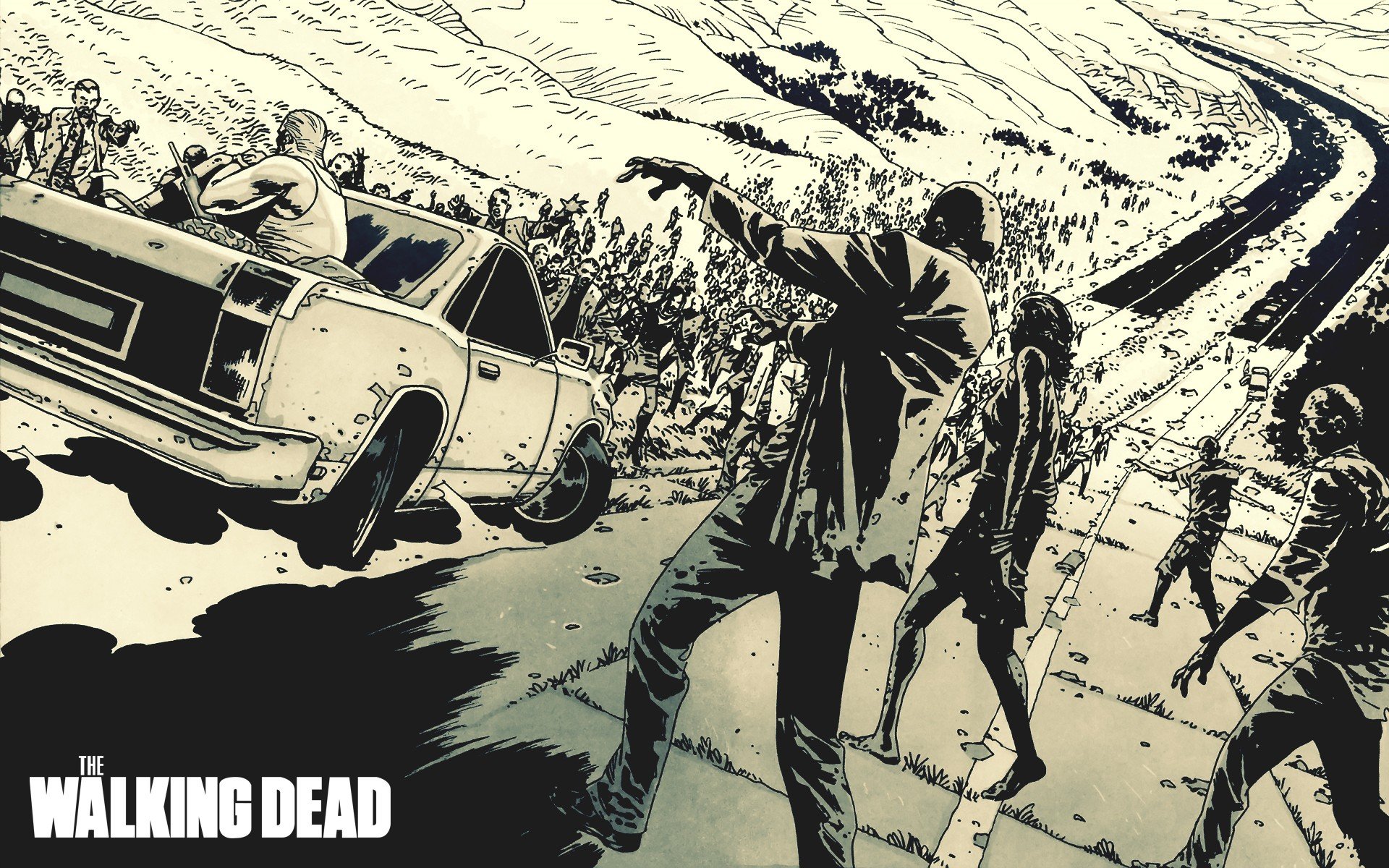 High resolution Walking Dead Comics hd 1920x1200 wallpaper ID:84299 for PC