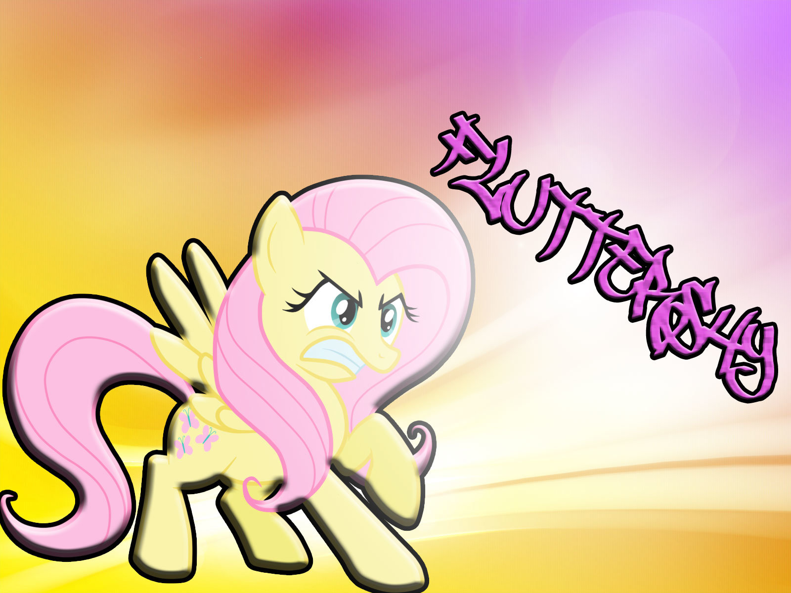 Download hd 1600x1200 Fluttershy (mlp) computer background ID:154525 for free