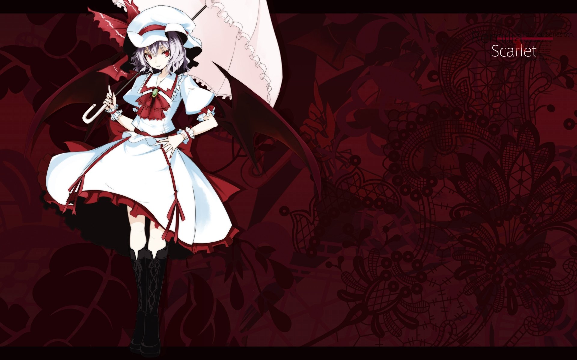 Download hd 1920x1200 Remilia Scarlet PC background ID:222168 for free