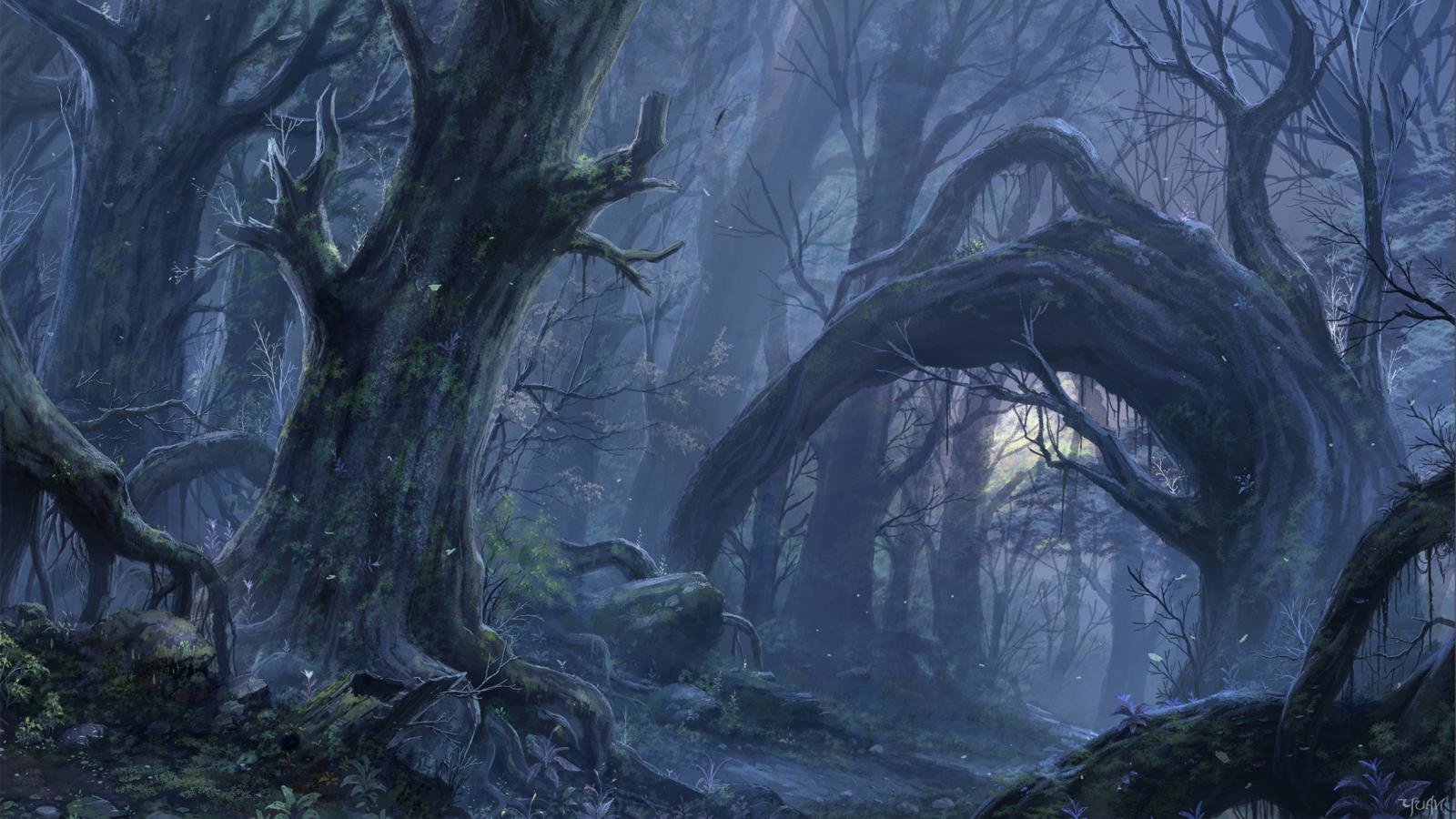 High resolution Fantasy forest hd 1600x900 wallpaper ID:20318 for computer