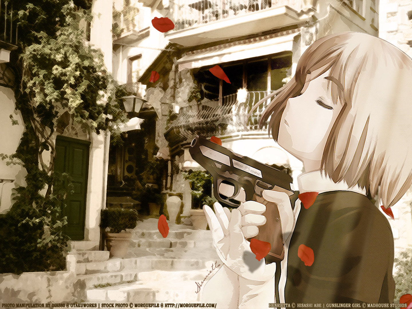 Download hd 1440x1080 Gunslinger Girl computer background ID:357732 for free