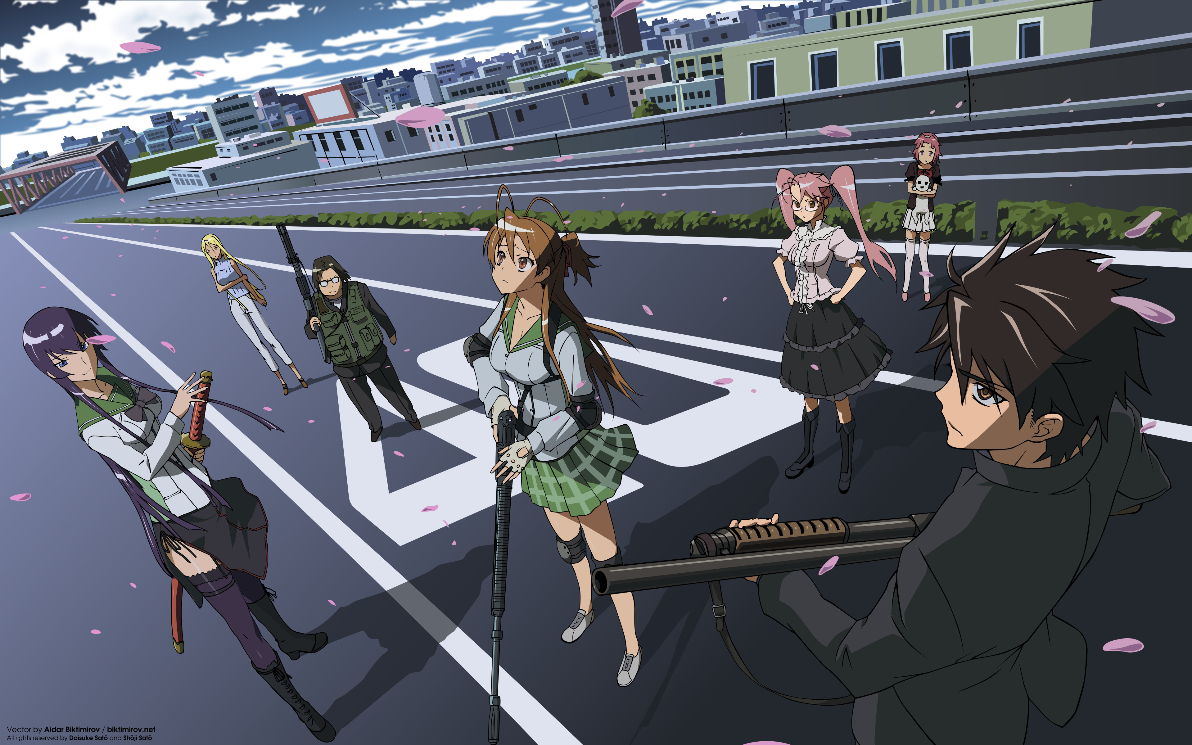 Awesome Highschool Of The Dead free background ID:447722 for hd 3840x2400 desktop