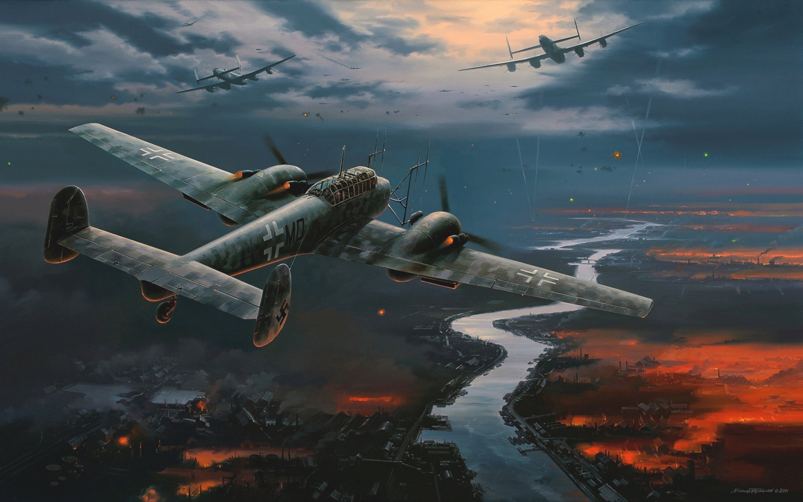Free Messerschmitt Bf 110 high quality wallpaper ID:112247 for hd 2560x1600 PC