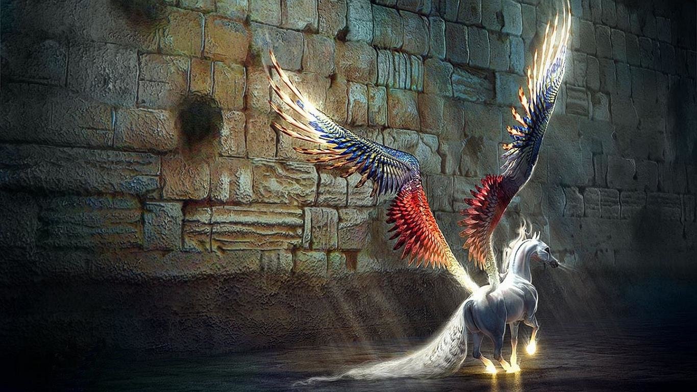 High resolution Pegasus 1366x768 laptop background ID:270867 for PC