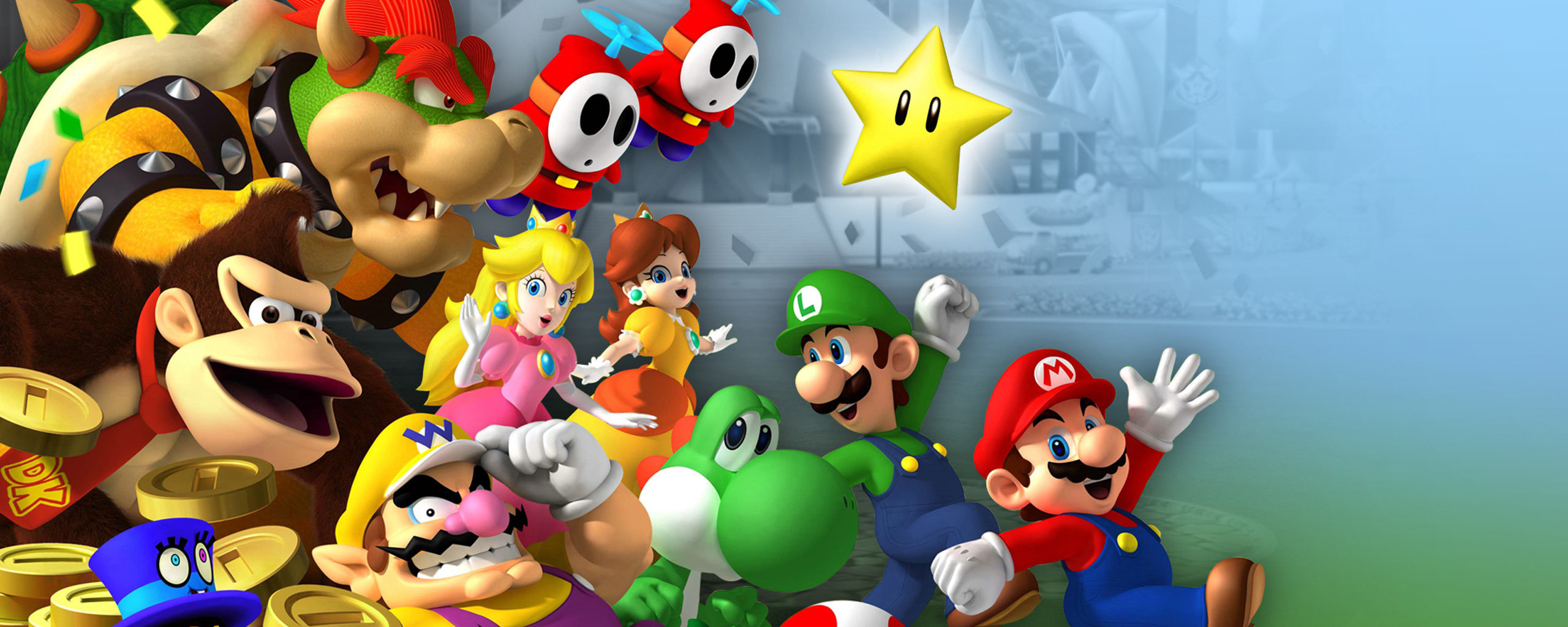 High resolution Mario dual screen 2560x1024 background ID:58055 for computer