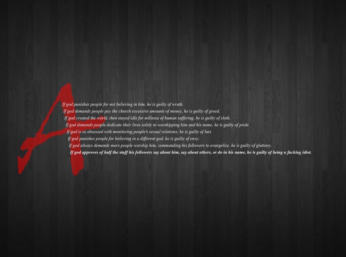 Download hd 1120x832 Atheism desktop background ID:175253 for free