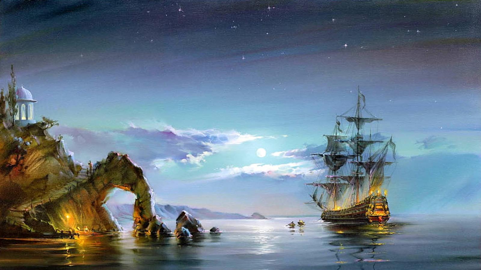Best Fantasy ship wallpaper ID:194729 for High Resolution hd 1600x900 PC