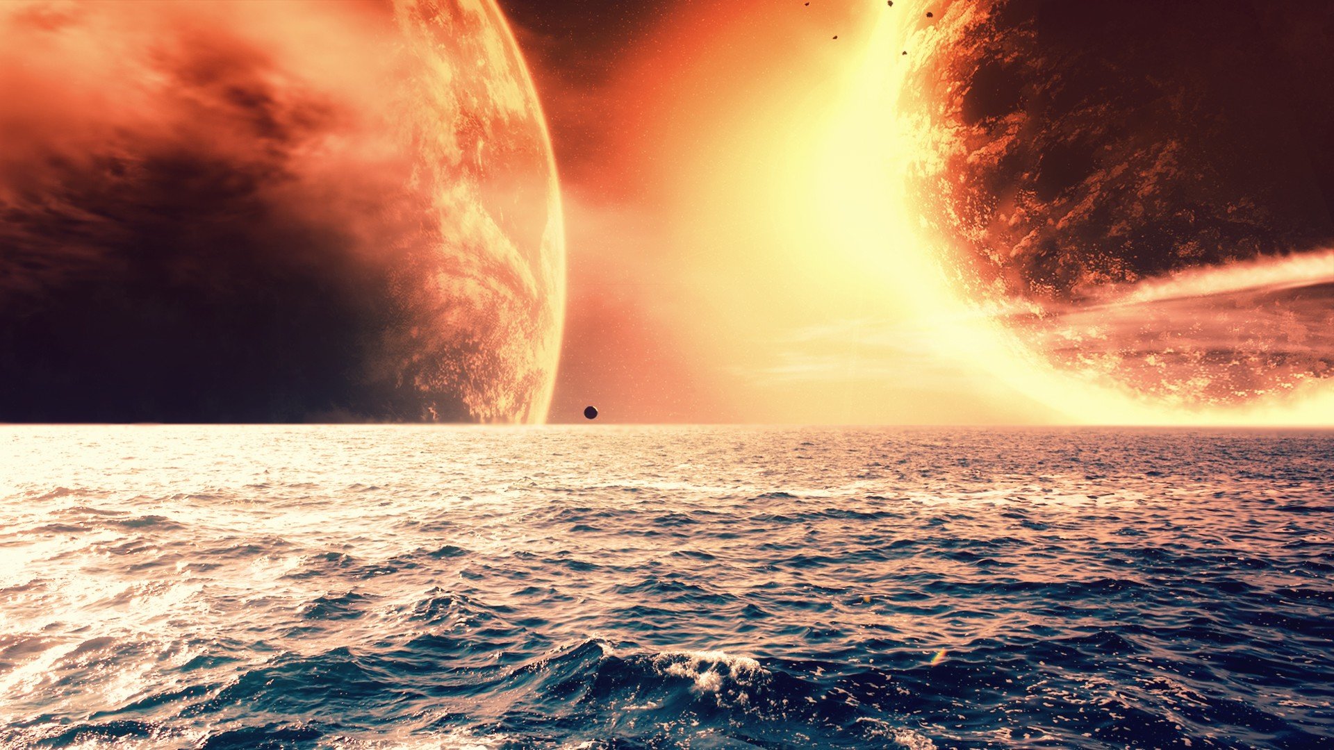 High resolution Planet Rise hd 1920x1080 background ID:193804 for desktop
