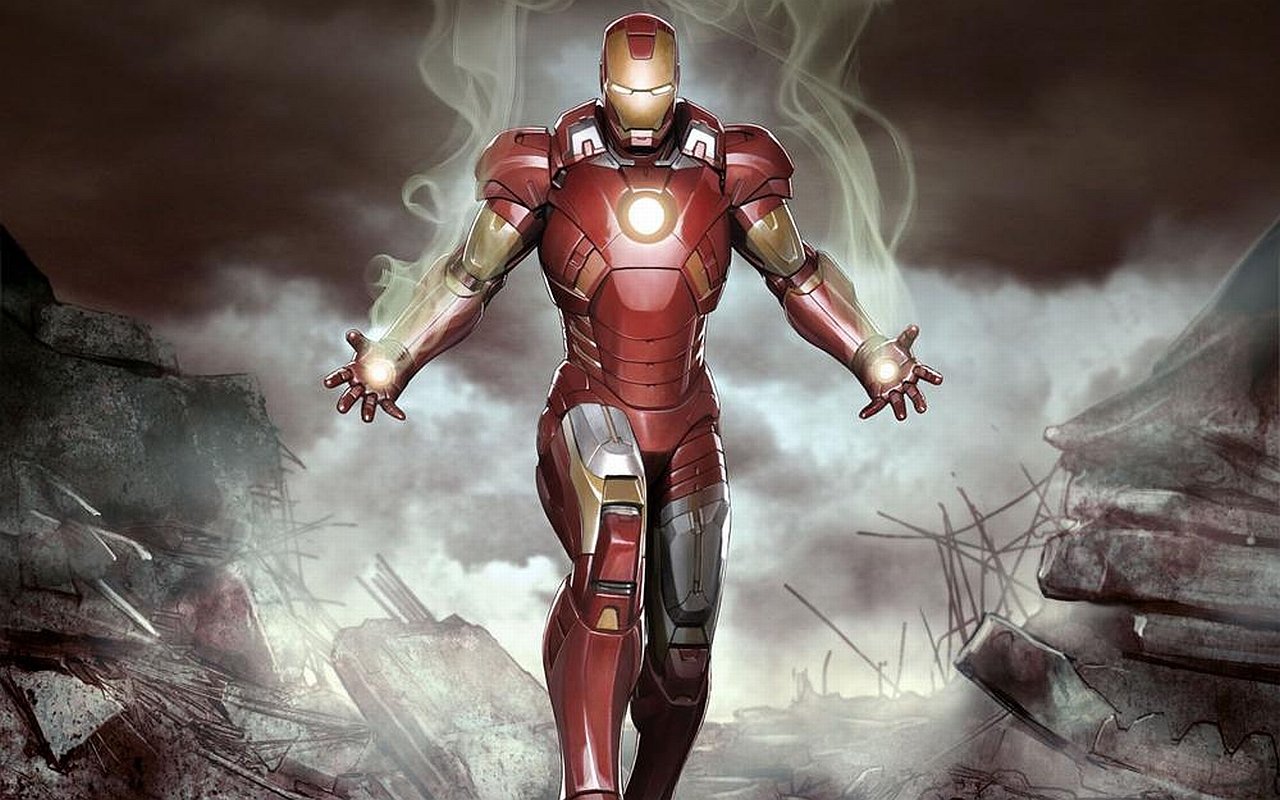Download hd 1280x800 Iron Man comics computer background ID:322766 for free