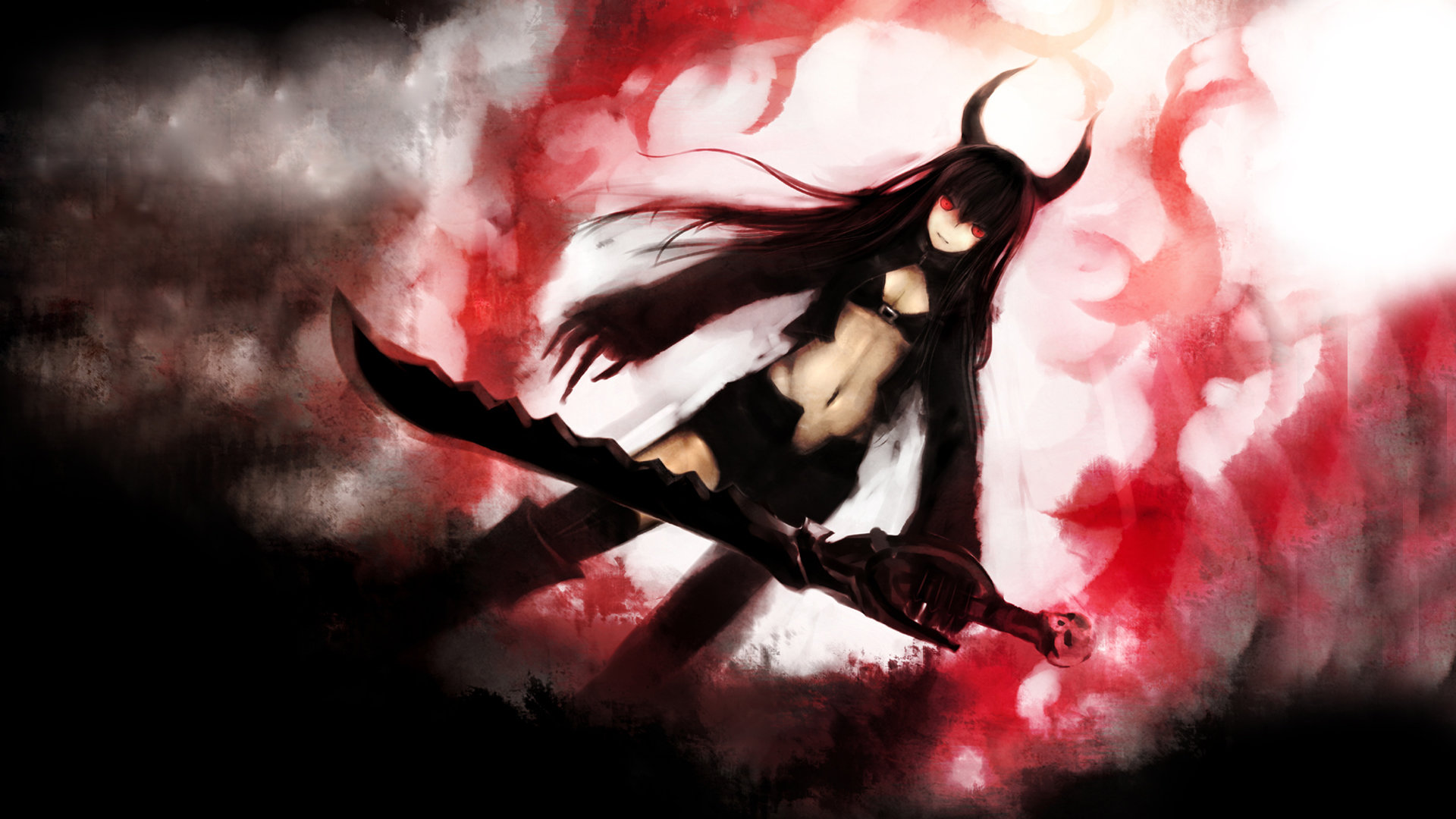 Free download Black Rock Shooter background ID:453480 1080p for PC
