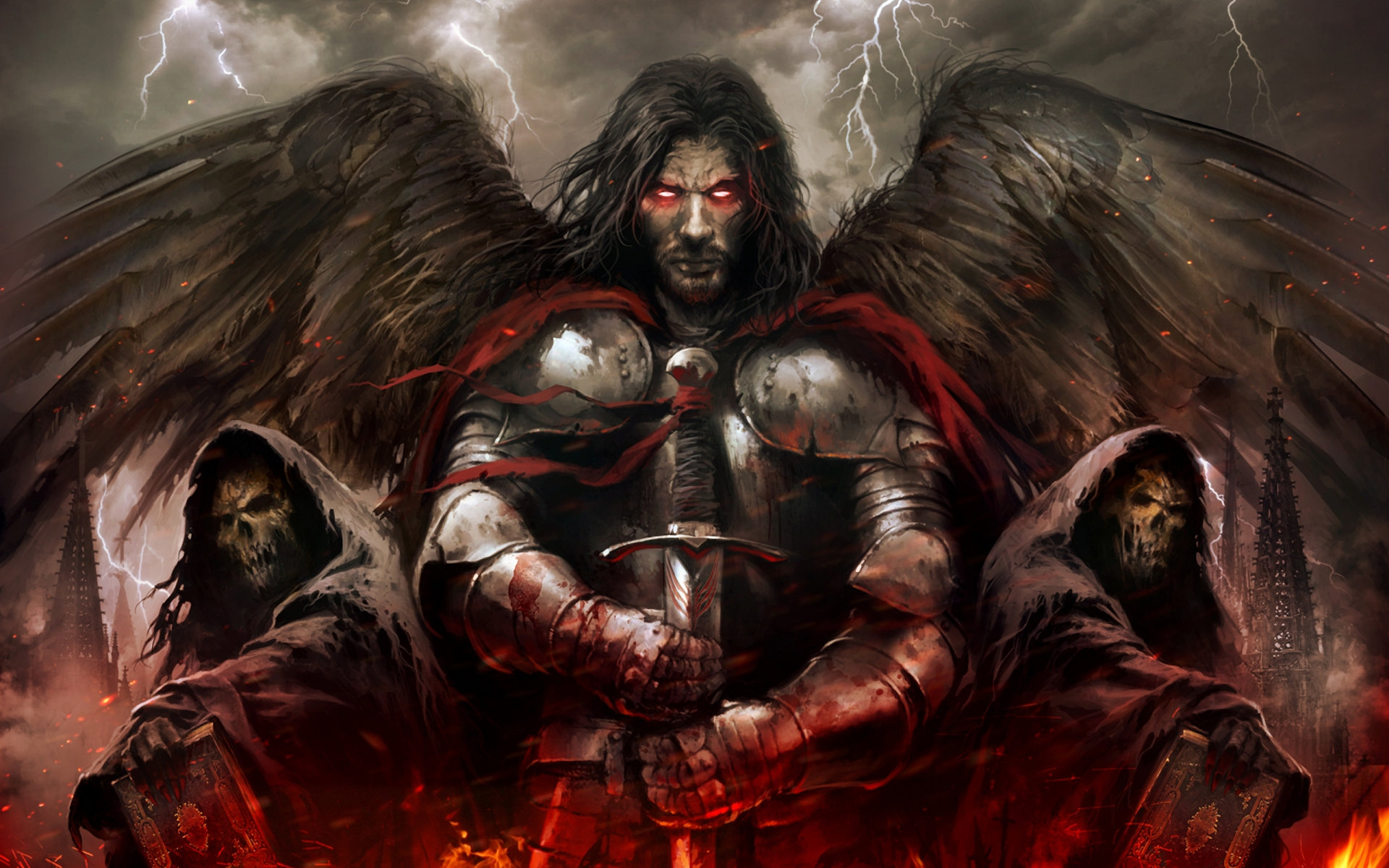 Free download Dark angel background ID:142124 hd 1920x1200 for computer