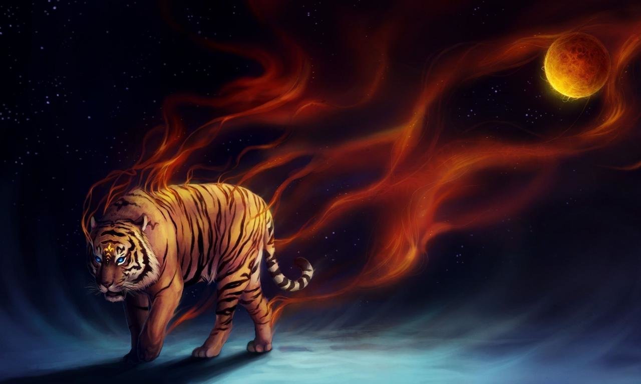 Awesome Tiger free wallpaper ID:116373 for hd 1280x768 desktop
