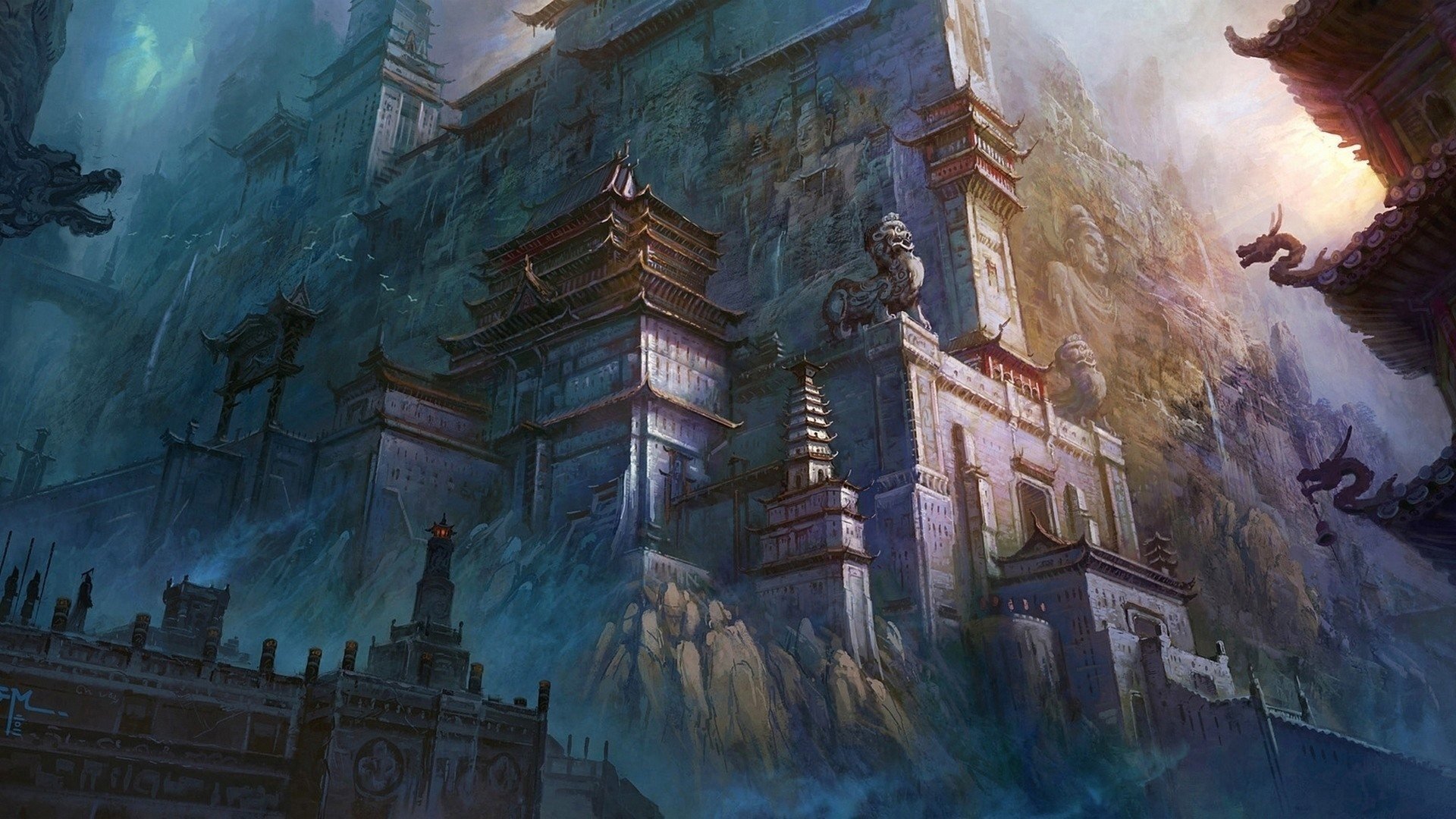 High resolution Fantasy castle hd 1920x1080 wallpaper ID:236511 for computer